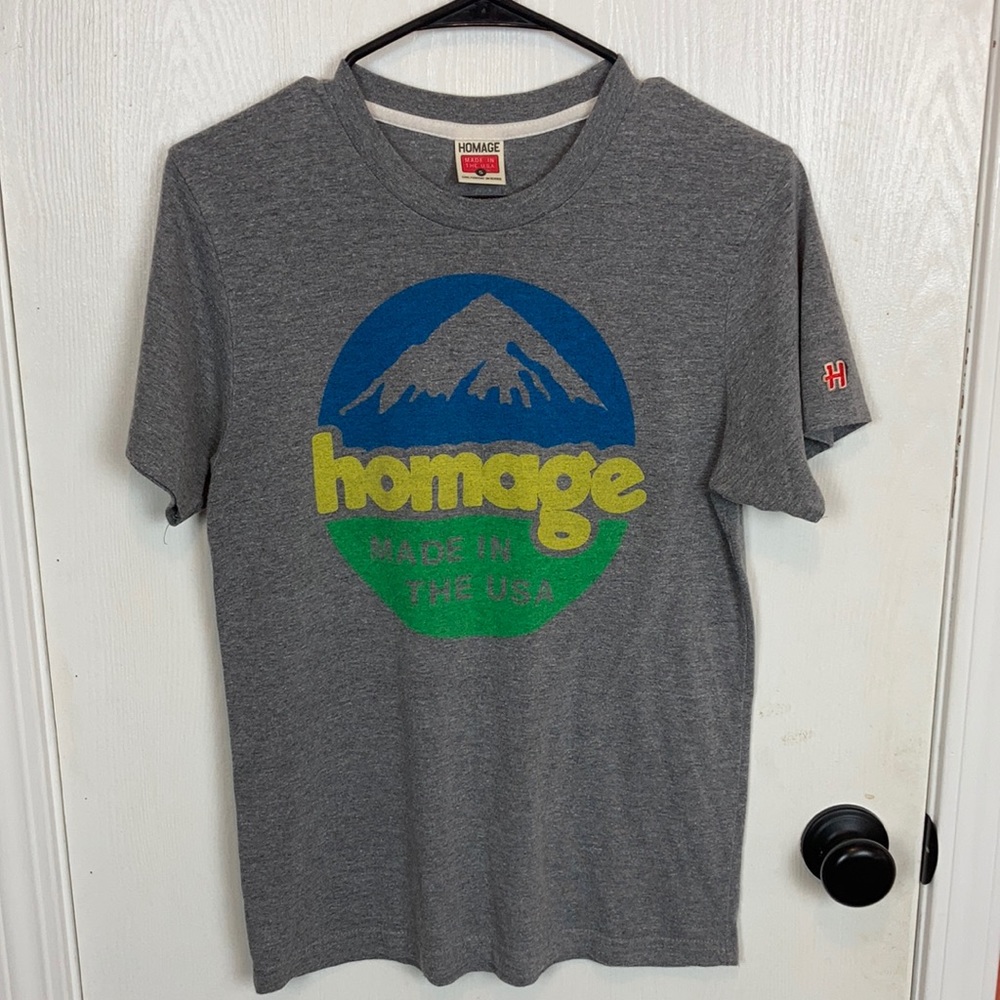 HOMAGE Made in the USA mountain graphic t shirt